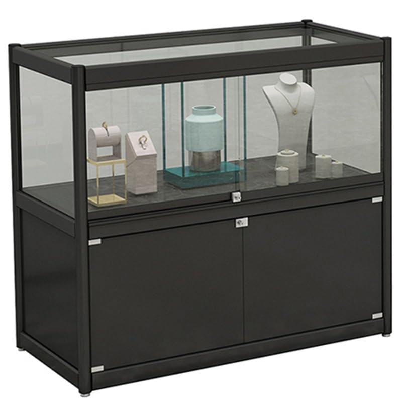 ショーケース Amazon.com: ZXHKZDX Glass Showcase with LED Light, Pedestal