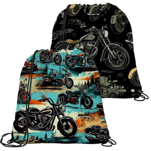 Sac à cordon étanche lot de 2 grand format pliable pour la natation et gym