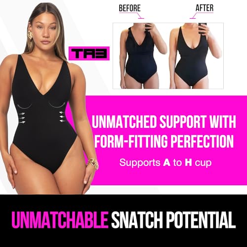 TA3 Brazilian Plungey Swimsuit for Women – Sculpting Bathing Suit - Tummy Control Swimsuits for Women - Patented Construction4