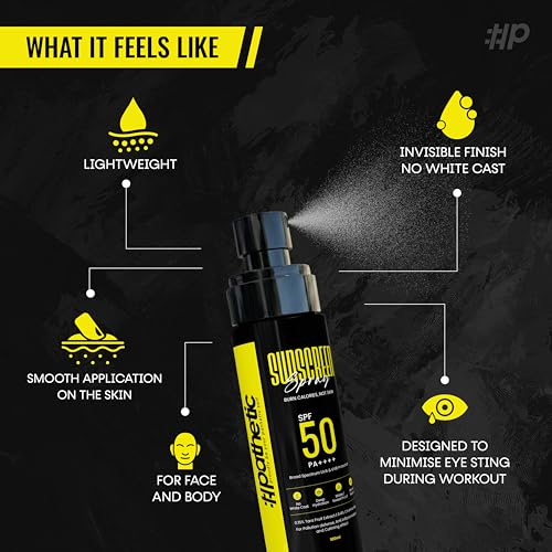 Image of Pathetic Sunscreen Spray SPF 50 PA++++ 100ml | Broad Spectrum UVA UVB Protection | Water & Sweat Resistant | Lightweight No White Cast Sunscreen for Outdoor Use