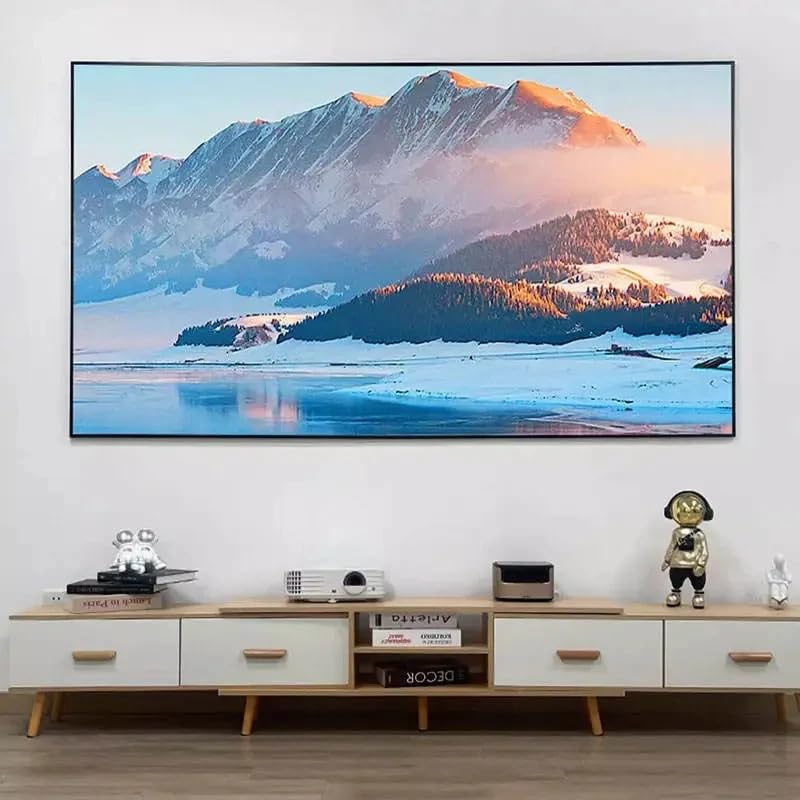 Pantalla de proyector marco fijo 72 pulgadas miniatura 3