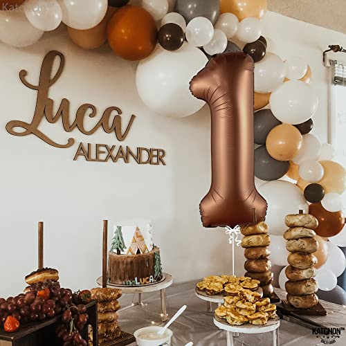 Image of KatchOn Number 1 Balloon For 1st Birthday Decorations, 40 Inch