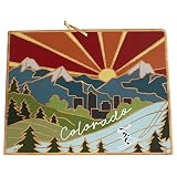 Totally Bamboo Colorado State Shaped Cutting Board, Summer Stokes Art