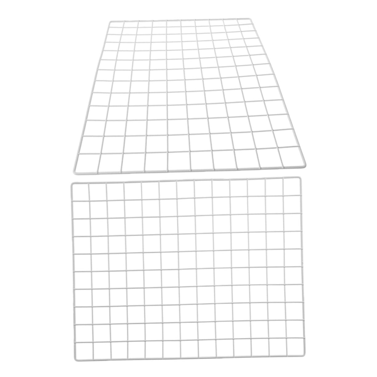 Levemolo Photo Display Grid Wall Decor Metal Wire Grid Panel for Kindergarten Wall Hanging Storage Rack