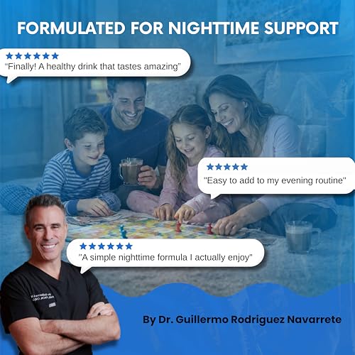Image of NutriDinner by Nutrillermo | Grass-Fed Collagen Protein Powder | Magnesium, B-Vitamins & Monk Fruit | Sleep, Recovery, and Wellness Supplement |