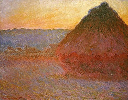 Impression Monet Haystacks sur toile encadrée haut de gamme 72 x 94 cm