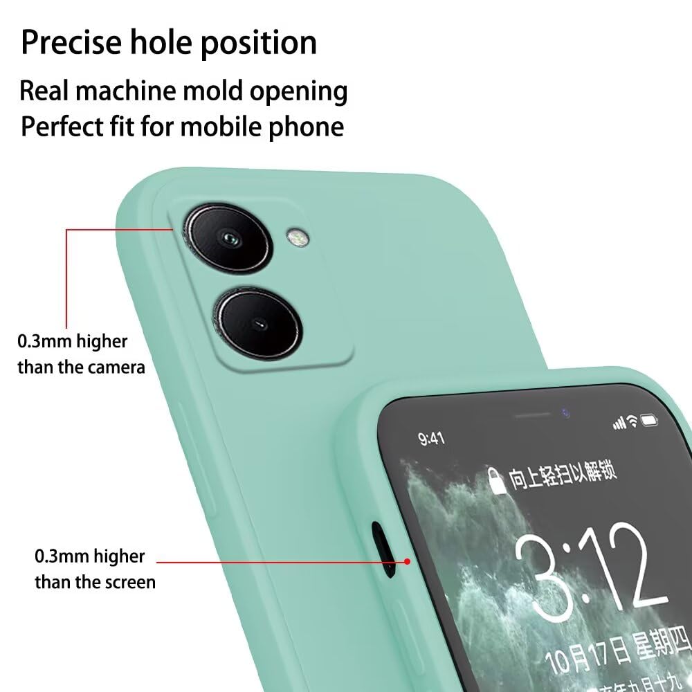 EASSGU TPU Silicone Custodia per Realme C33 (6.5 Inches