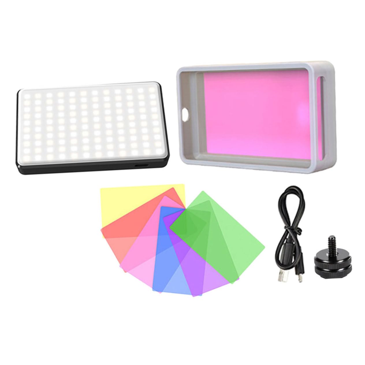 OHPHCALL for Laptop Portable Clip on Camera Fill Light with Phone Holder for Conference