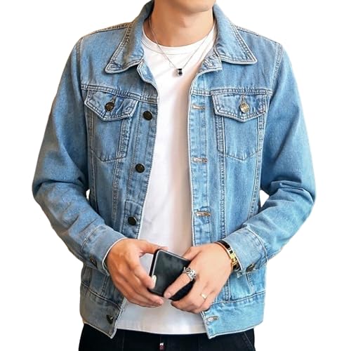 Veste en jean homme classique coupe ajustée toile durable