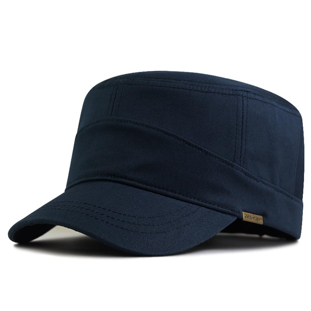 Army XXL Hat Military Cap Plus Size Hats for Men Short Bill Hat Cadet Cap