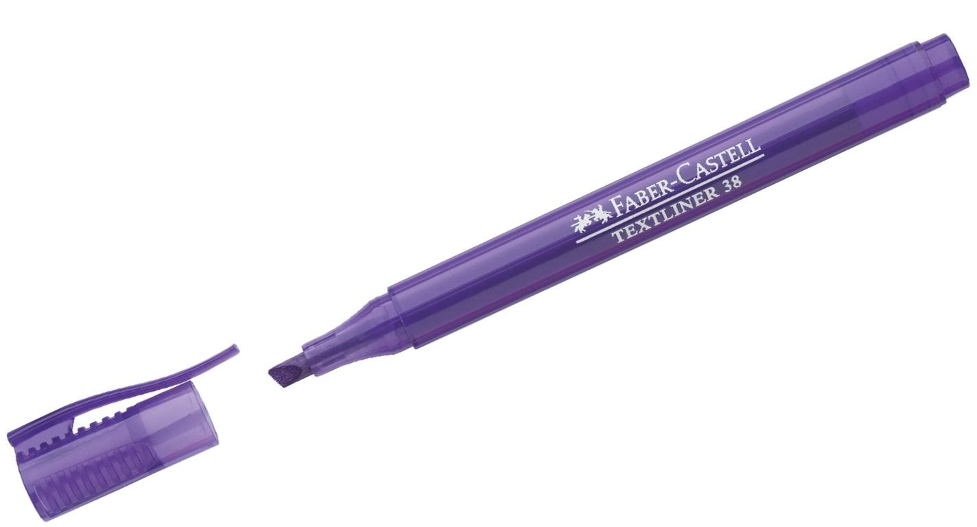 FABER-CASTELL Surligneur TEXTLINER 38 Pte Biseautée Violet