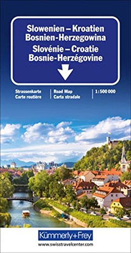 Télécharger Carte routière et touristique : Croatie - Slovénie - Bosnie Francais PDF