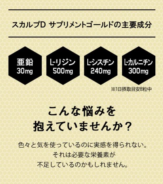Amazon | アンファー (ANGFA) スカルプD サプリメント ゴールド マルチ