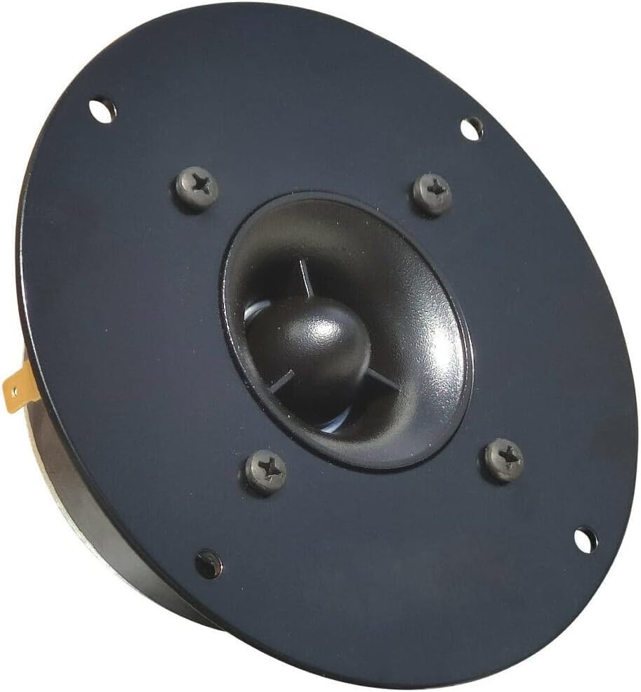 KIT SET PER CIARE PT262 1 tweeter nero da 5" 13 cm 130 mm di diametro 150 watt rms 300 watt max impedenza 8 ohm 105 db spl, 1 pezzo + condensatore e 5 sticker omaggio