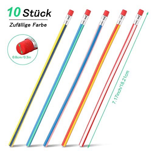 10 matite pieghevoli per bambini, matite