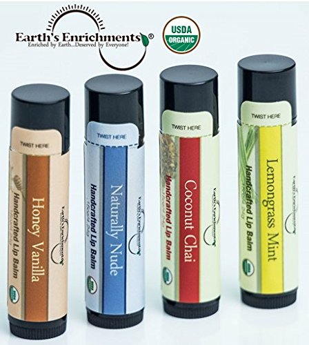 Miniatura 4 de Bálsamo labial (USDA Organic) Aceite de coco hidratante Chai de coco y manteca de karité..