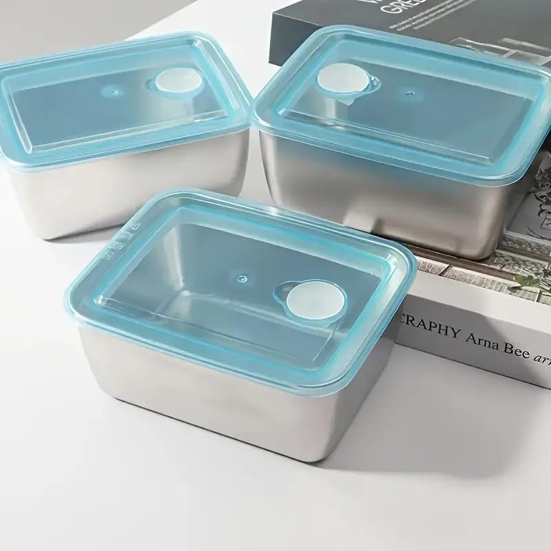 Image of Stainless Steel Food Storage Containers with Lids | Leakproof, Oven & Freezer Safe | Meal Prep & Lunch Boxes | Snack Container | Reusable Meal Prep Boxes (1)