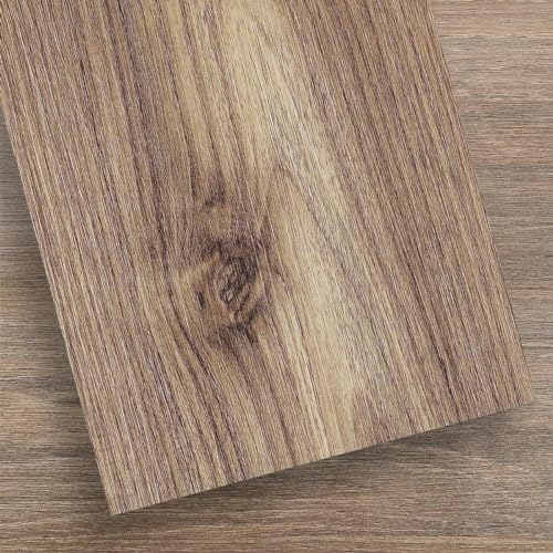TIBBERS Suelo Vinílico Autoadhesivo, 2 Lamas de 15 x 91 cm (Pack Prueba), PVC Impermeable y Recortable, Alta Adherencia, Imitación Madera, SMD006