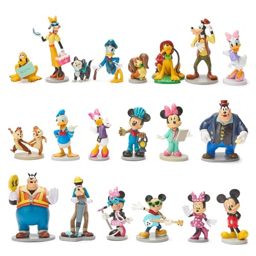 Disney Store Official Mickey Mouse & Friends Mega Figure Set - 20 Fully Sculpted Figurines -...