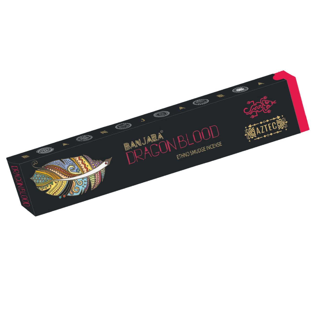 Banjara Ethno Tribal Smudge Incense Dragons Blood, 3 packs of 10 sticks, 15g