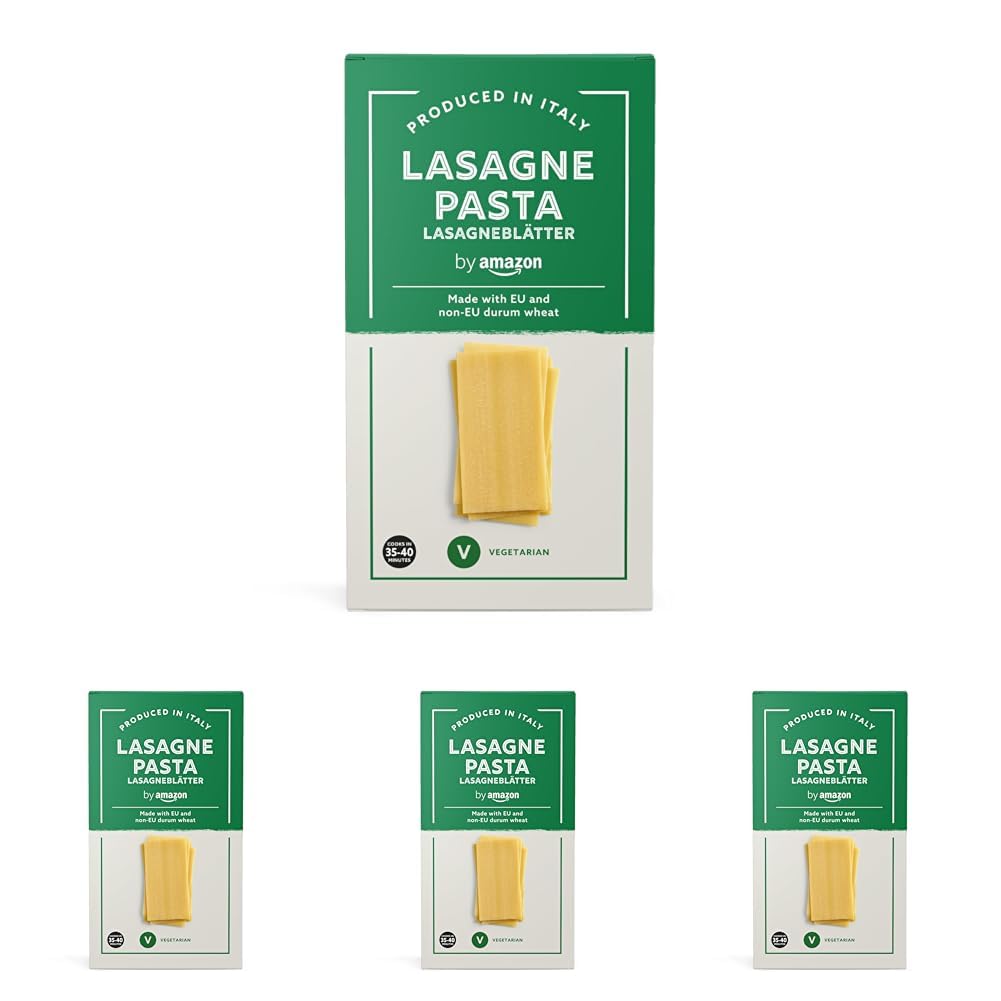 by Amazon Lasagneblätter, 500g (Packung mit 4)