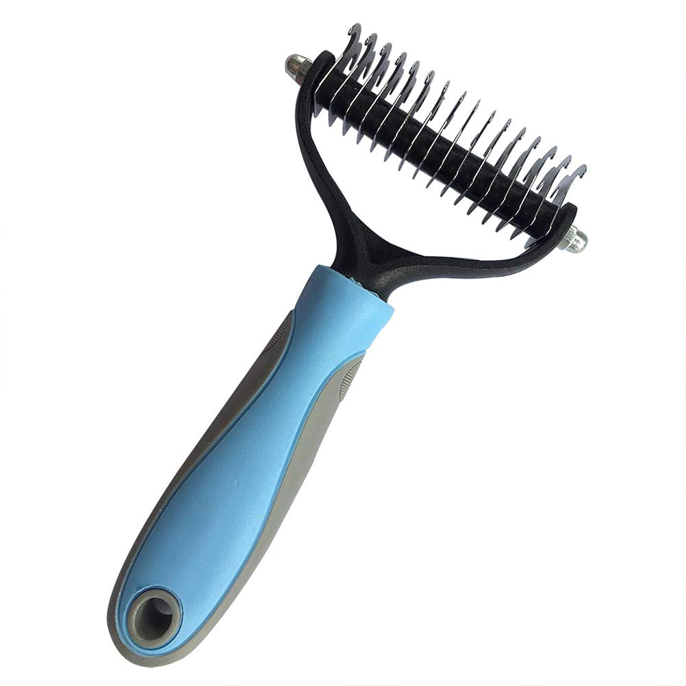 KawoshDog brush cat brush for medium long hair massage effect & cover hair protection fur care underwool brush