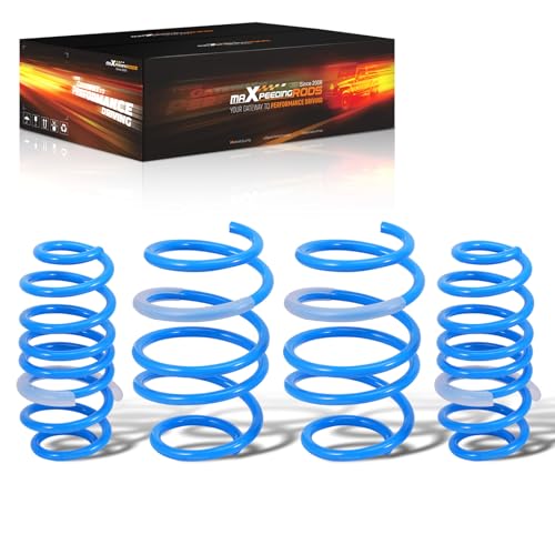 maXpeedingrods Lowering Springs for MINI Cooper F55 2015-2024 FWD, for Mini Cooper Hatchback F56 2014-2025 FWD, SAE 9254 High Tensile Coil Springs Lowering 1.18”, Blue