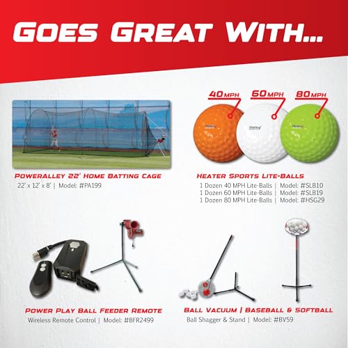 Heater PA99 Sports Power Alley Lite 360 Baseball Pitching Machine thumb #5