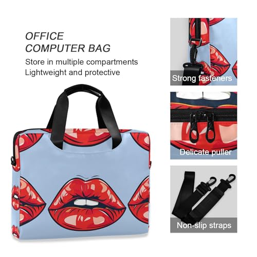Maletín para laptop ALAZA Red Lips 13-15.6 pulg miniatura 5