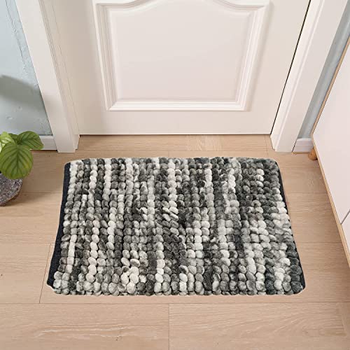 Image of Door Mats for Home | Door Mats for Home Entrance | Door Mat for Bathroom| Soft & Super Absorbent Mats for Shower | Washable, Non-Slip & Quick-Drying Mats (Pack of 2) (Multicolor 16)