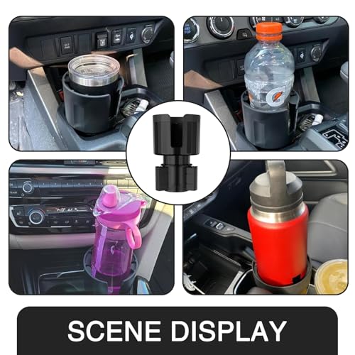 Portavasos universal para carro negro ajustable rotativo miniatura 5