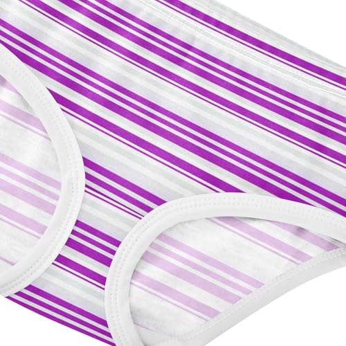 Purple White Stripe Toddler Girls's Underwear 2T 23008764