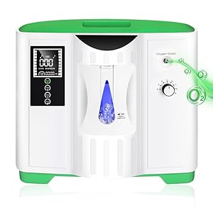 Oxygen Concentrator, Portable Oxygen Concentrator for Travel, Health Help, Household Oxygen Machine, with Oxygen Tubing, Continuous and Stable Supplemental Oxygen, 2-9 Litre Household Equipment