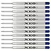 Recargas de bolígrafo de calidad, 12 piezas, punto 0,7mm. Compatible con Parker Ball Pen también. Recambio Estilo G2 (12 x Tinta azul)