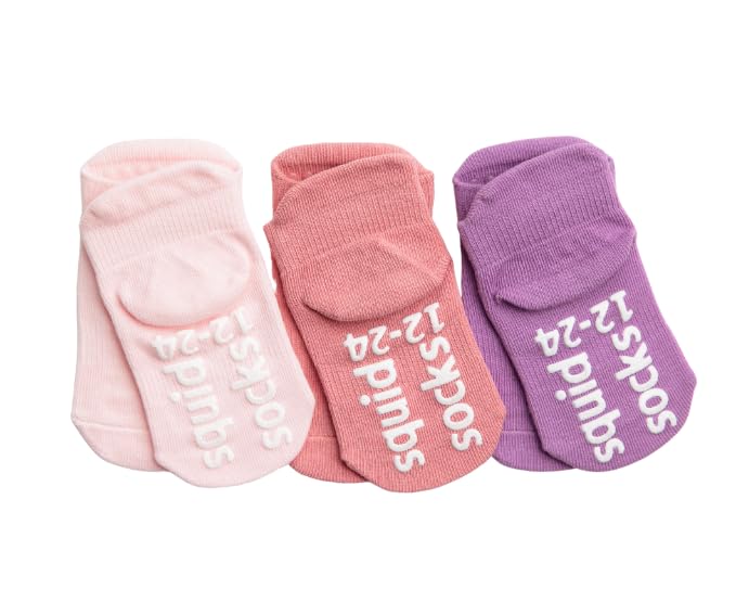 Image of squid socks Cotton Grip Ankle Socks for Babies & Toddlers | Stay-On Design | As Seen on Shark Tank