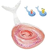 Fácil de usar: ¡el anillo de natación de sirena se puede inflar completamente sin esfuerzo y rápidamente en 3 minutos! También es plegable, fácil de transportar y almacenar.