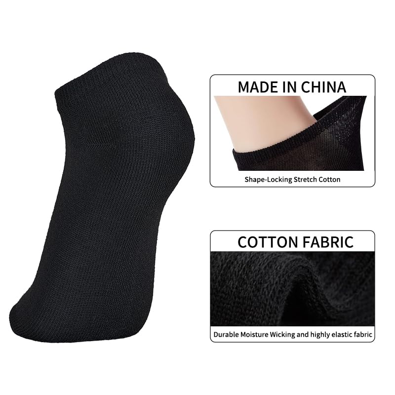 Women's Cotton Ankle Socks - 6 Pack Performance Comfort No Show Socks - Breathable Thin Athletic Socks3