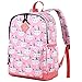Sac à Dos Enfant Filles, VASCHY Mignonne Imperméable Sac a Dos Préscolaire pour Garçons Filles Cartable Scolaire léger avec Sangle de Poitrine Lapin