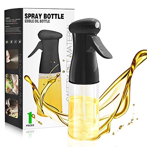 Olive Oil Sprayer for Cooking, Peanut Oil Spray Bottle Mist Air Fryer Sprayers Spritzer 7oz/210ml Food Grade Kitchen Cooking Oil Pump BPA Free Oil Sprayer Mister for BBQ Roasting Salad Baking