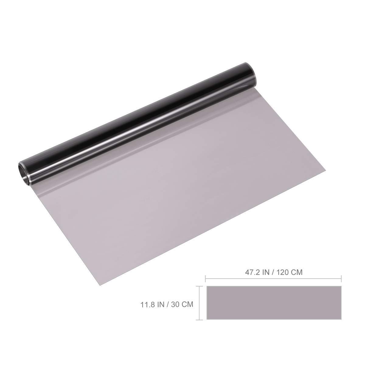 Film Covering Phares Noir Clair Brillant – Vinyle Teinte Optiques Voiture Moto 30×120 Cm