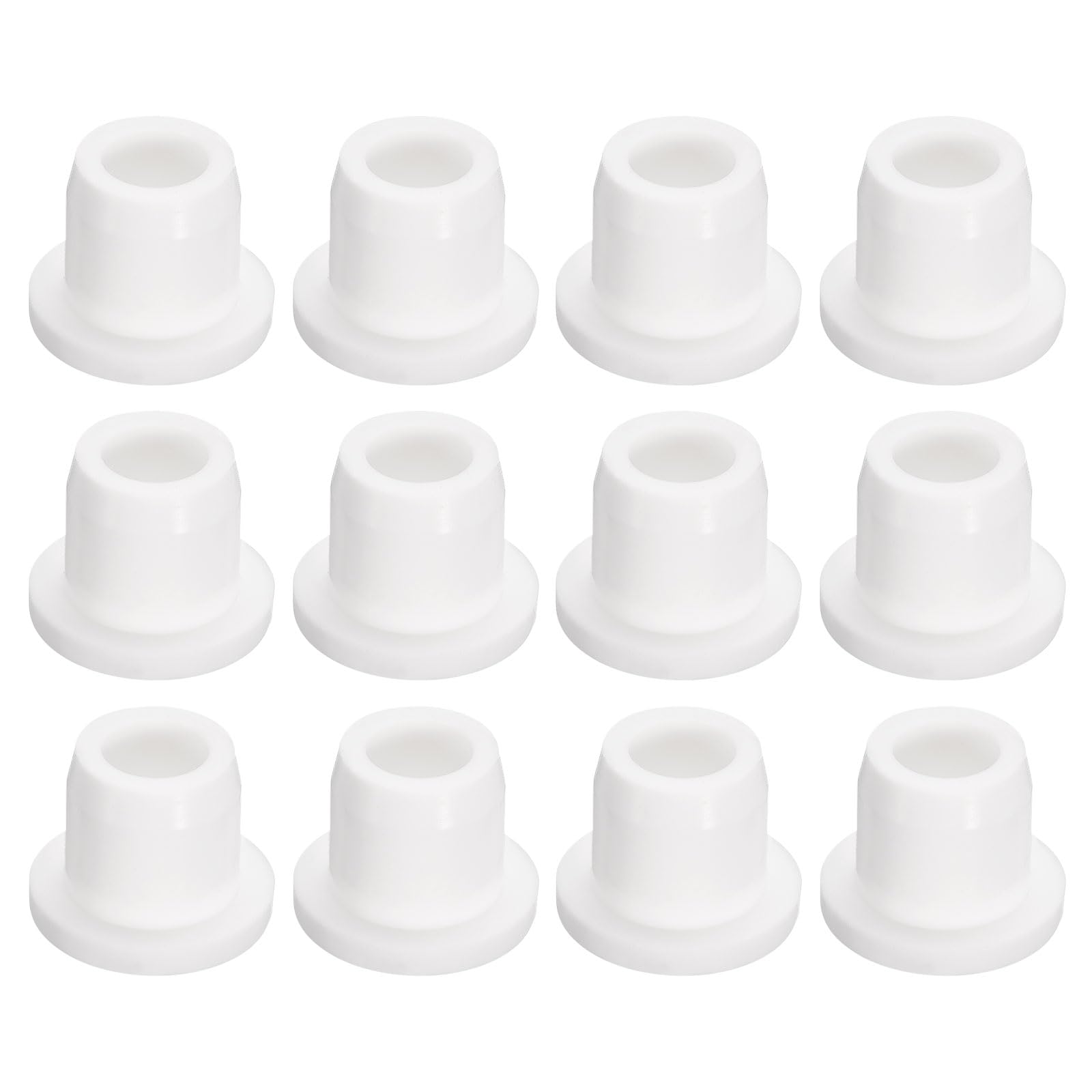 uxcell 12Pcs White Plug Holes, Waterproof Rubber Button Plug for 11mm / 0.43" Hole