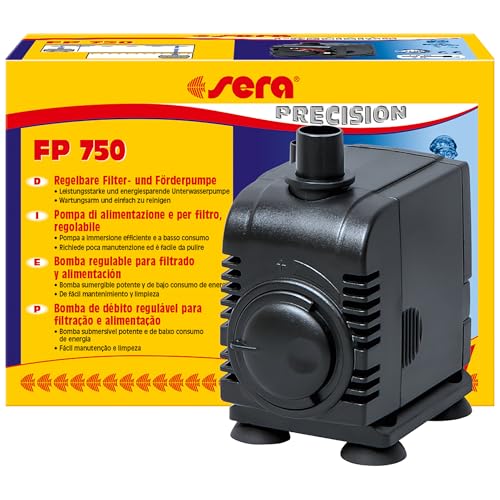 sera Filter- und Förderpumpe FP 750 – leistungsstarke Unterwasserpumpe für Süß- & Meerwasseraquarien | geräuscharm | energiesparend | vielseitig einsetzbar für Filter & Umwälzung