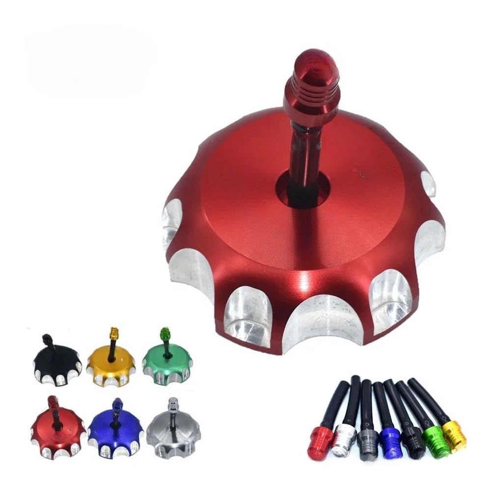 Alluminio Billet Materiale Gas Carburante Benzina Tappo Serbatoio Coperchio XR CRF CRF250R CRF250X CRF450R CRF450X XR250 XR650 XR600 XR400 Moto Rosso tappo serbatoio moto
