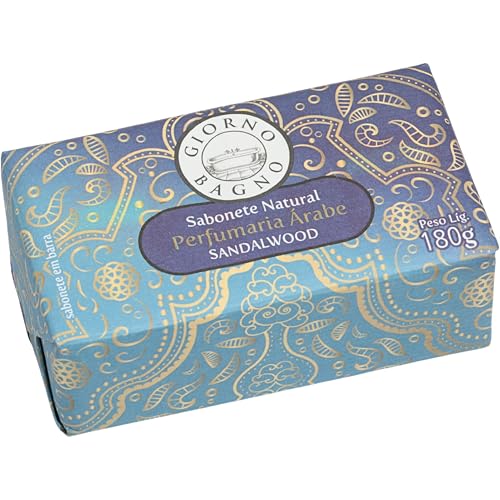 Giorno Bagno, Sabonete em Barra para mãos e corpo, Perfumaria Árabe, Aroma Sandalwood, 180g