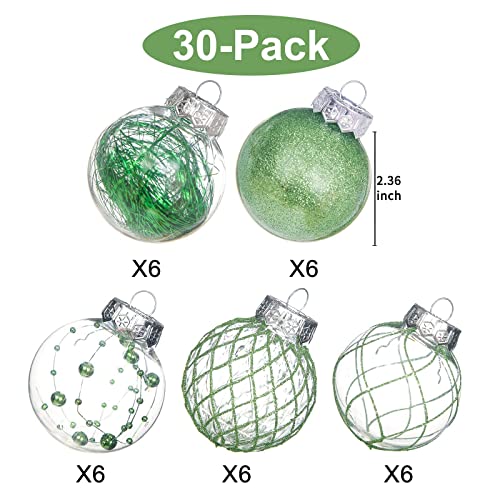 Christmas Ball Ornaments Shatterproof Xmas Ball Decorations Ornaments Set - Image 4