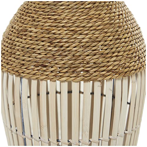 Deco 79 Seagrass Handmade Tall Woven Floor Vase, 10" X 10" X 25", Brown #TOP3