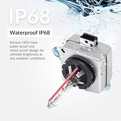 Image of Premium HID Xenon Low Beam Headlight Replacement Bulbs - by Kensun - (Pack of two bulbs) - D1S - 20000K