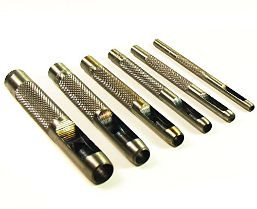 Craft-Equip 6 tlg. Locheisen-Satz 3 bis 8mm Lochstanzer Stanzeisen KFZ Werkzeug Cover