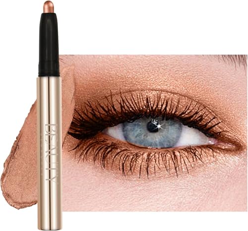 Metallic Eyeshadow Pencil, Lasting Shimmer Eyeshadow Stick,Highly Pigmented Waterproof Eyeliner Pencil