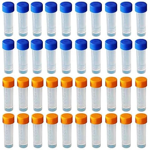 Limeo plastic cryo tube graduated cryo tube test tube plastic tube test tube test tubes test tubes sample tube 40 pieces Cover